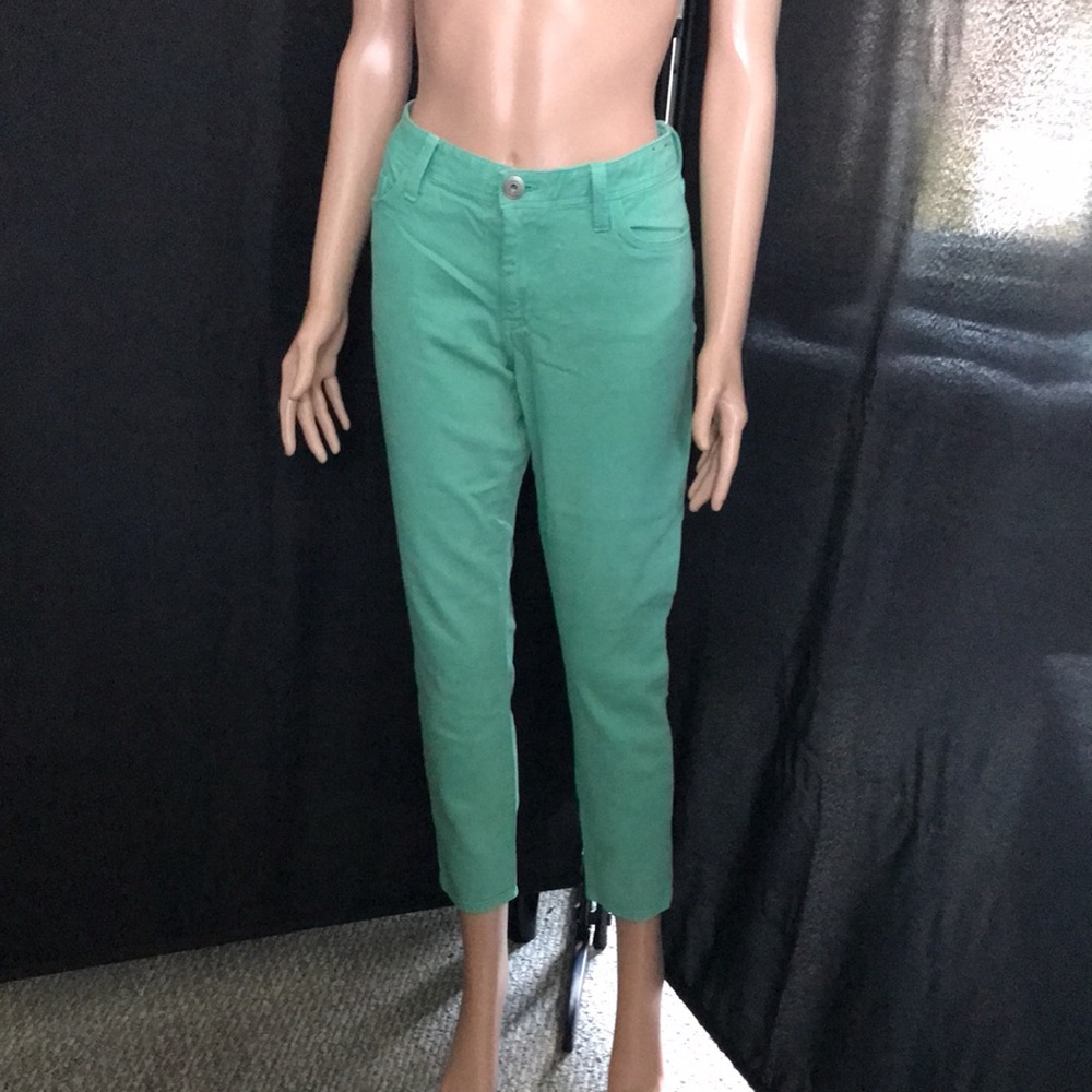 banana republic green skinny ankle jeans 30 waist